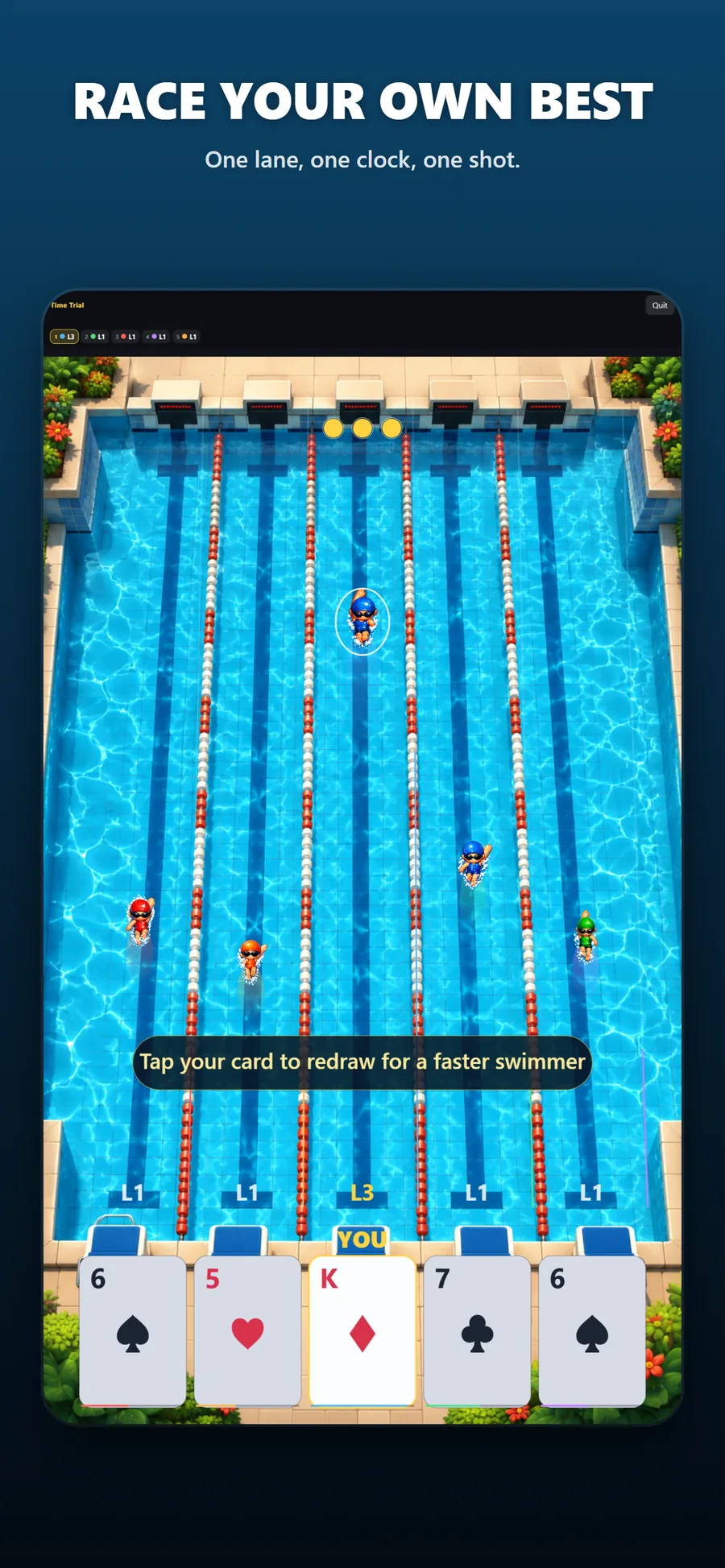 Watch the race clock to the wall