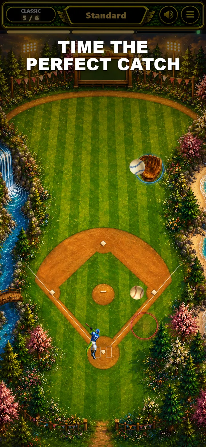 Baseball Catcher — time the perfect catch