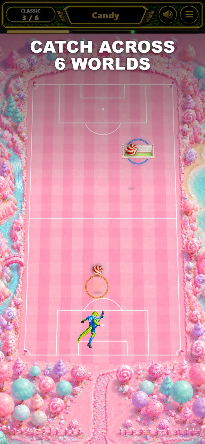 Soccer in the Candy world